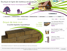 Tablet Screenshot of guide-maison-ecologique.com